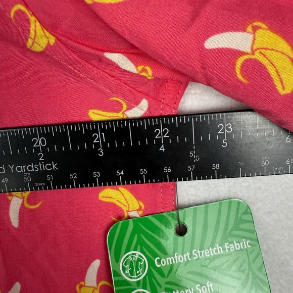 NEW Tipsy Elves Hawaiian Shirt Mens Large Pink Banana AOP Short Sleeve Button Up - Picture 10 of 11